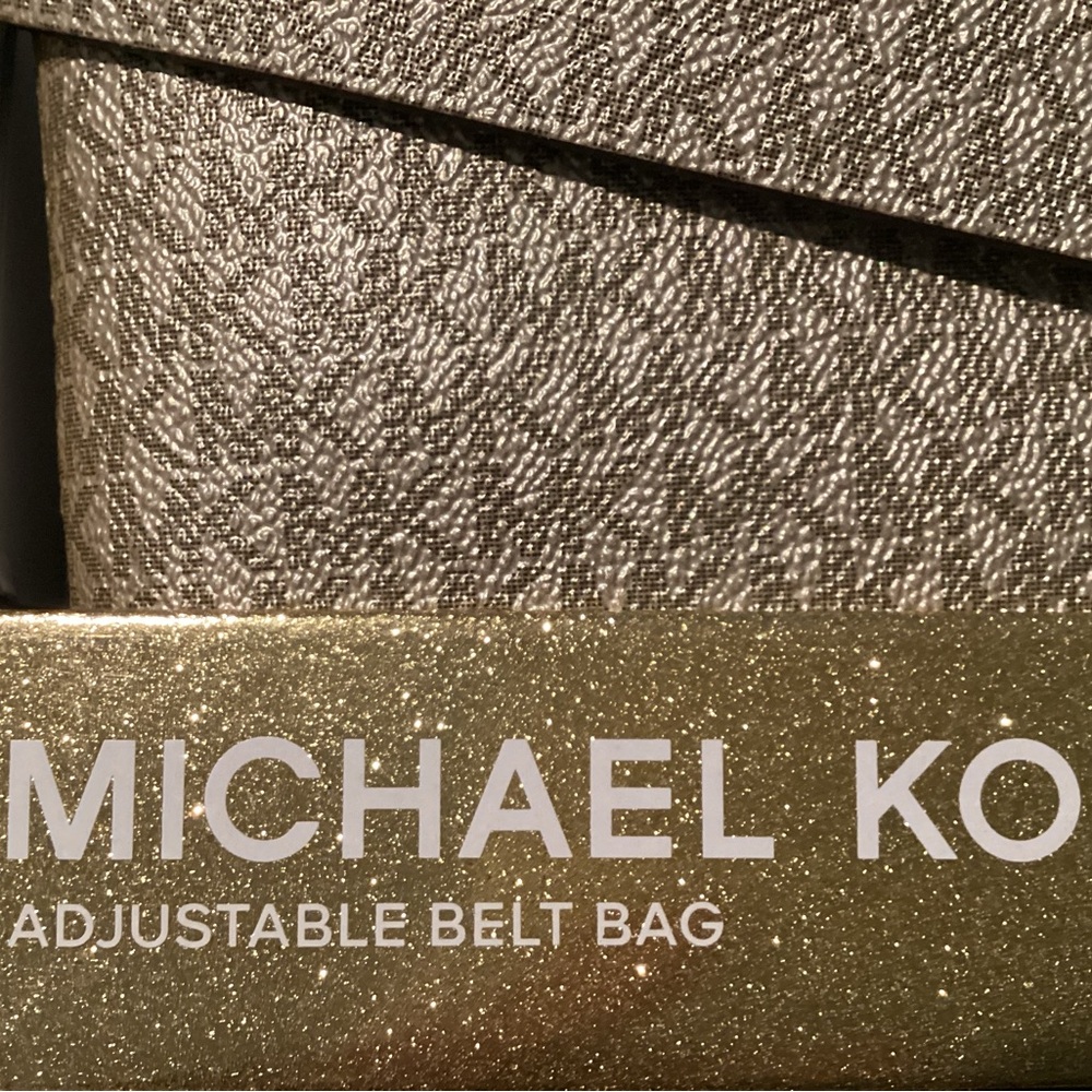 Michael Kors Shimmering Gold Adjustable Belt Bag - Picture 3 of 9